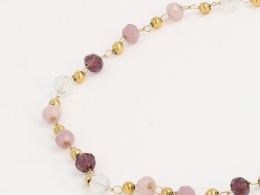 Bransoletka Balance – Ametyst • Kwarc Różowy • Kryształ Górski