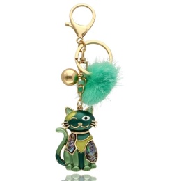 Brelok K97625 Zielony kot