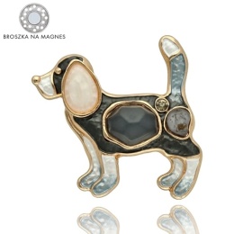Broszka na magnes BR97612 Beagel