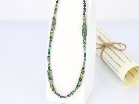 Naszyjnik Balance – Howlit Turkusowy