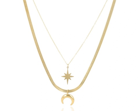 Naszyjnik Łańcuszek Moon